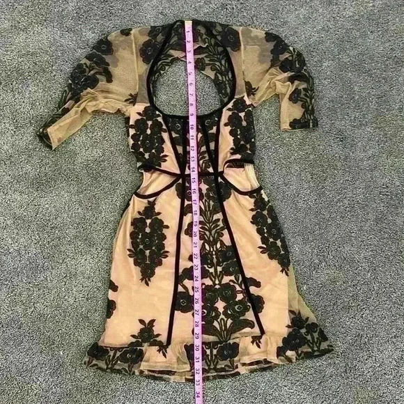 For love and lemons, tan, and black mini dress - Picture 5 of 5